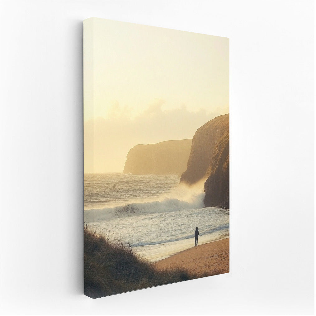 Silhouette in the Embrace of the Ocean