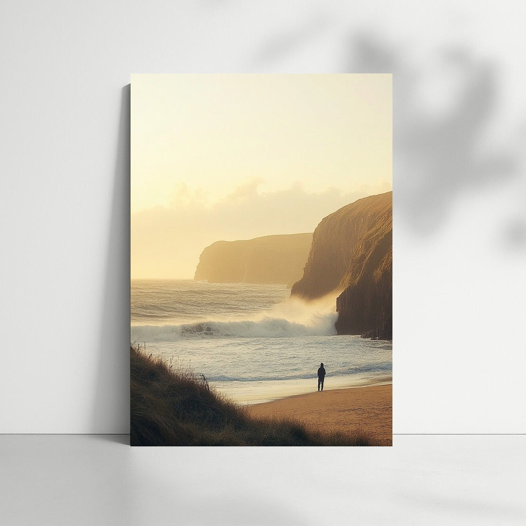 Silhouette in the Embrace of the Ocean