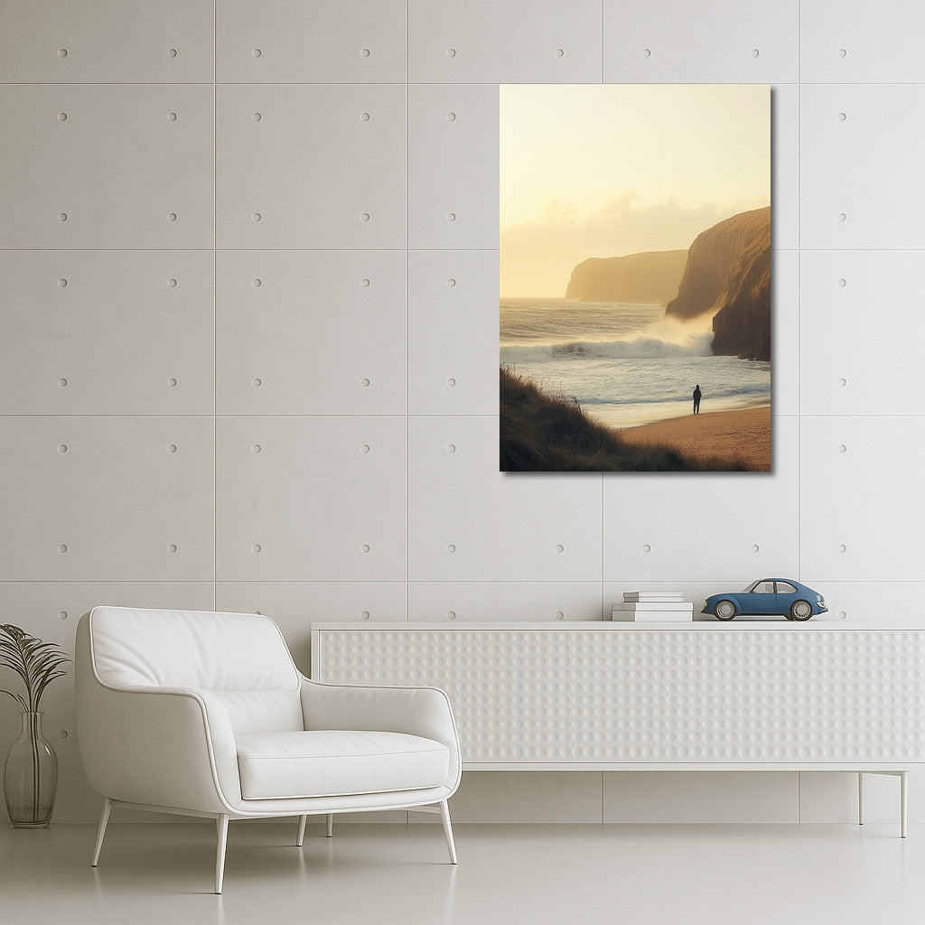 Silhouette in the Embrace of the Ocean