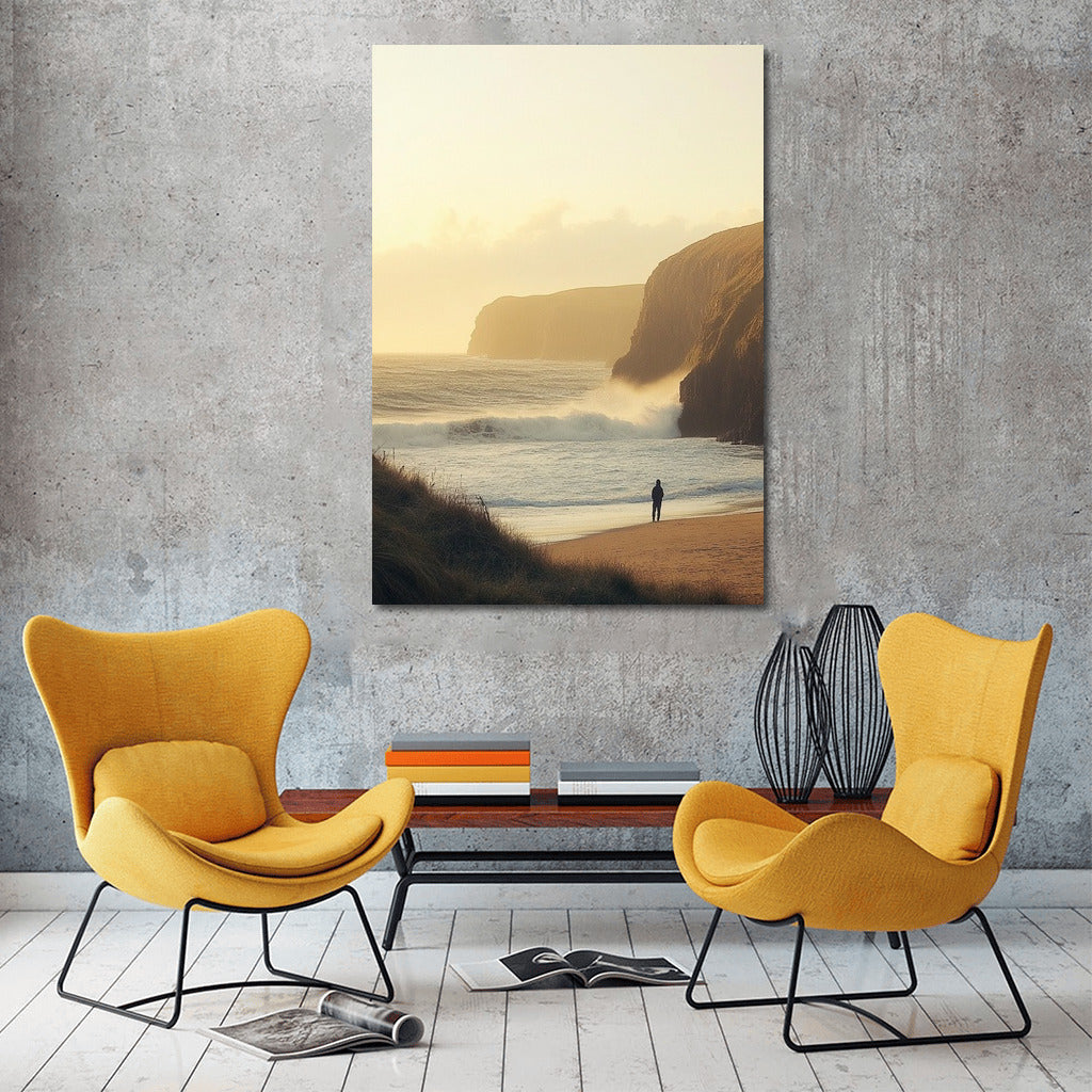 Silhouette in the Embrace of the Ocean