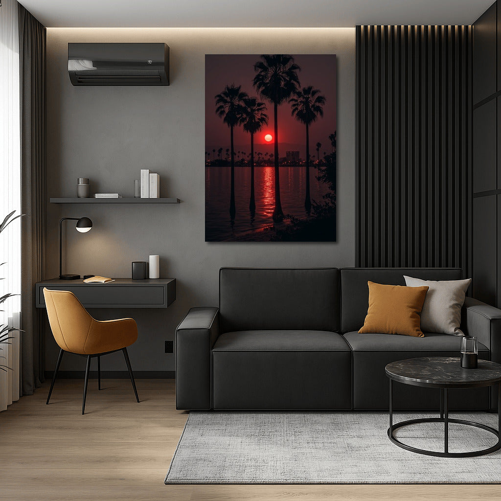 Dance of the Palms in the Sunset Embrace