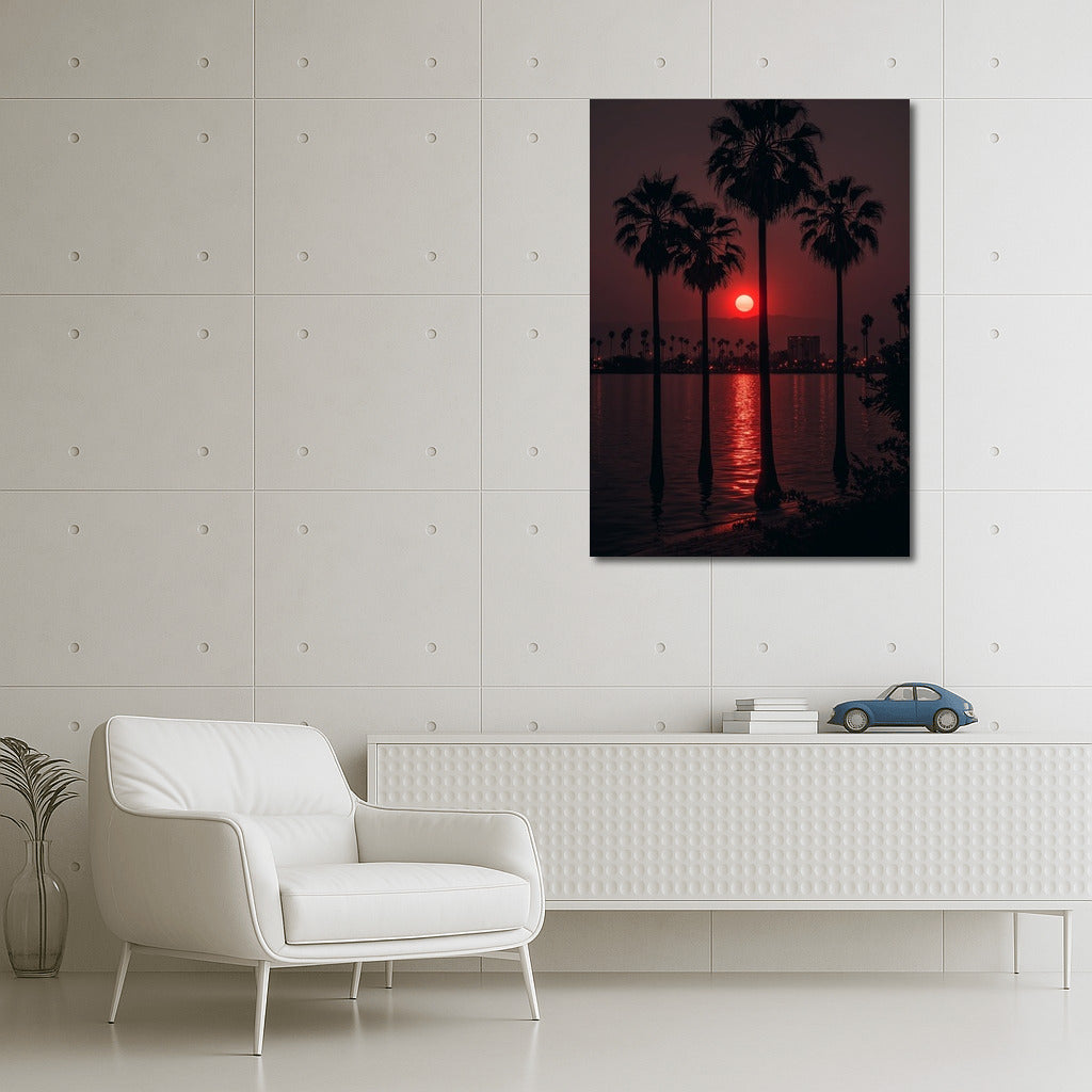 Dance of the Palms in the Sunset Embrace