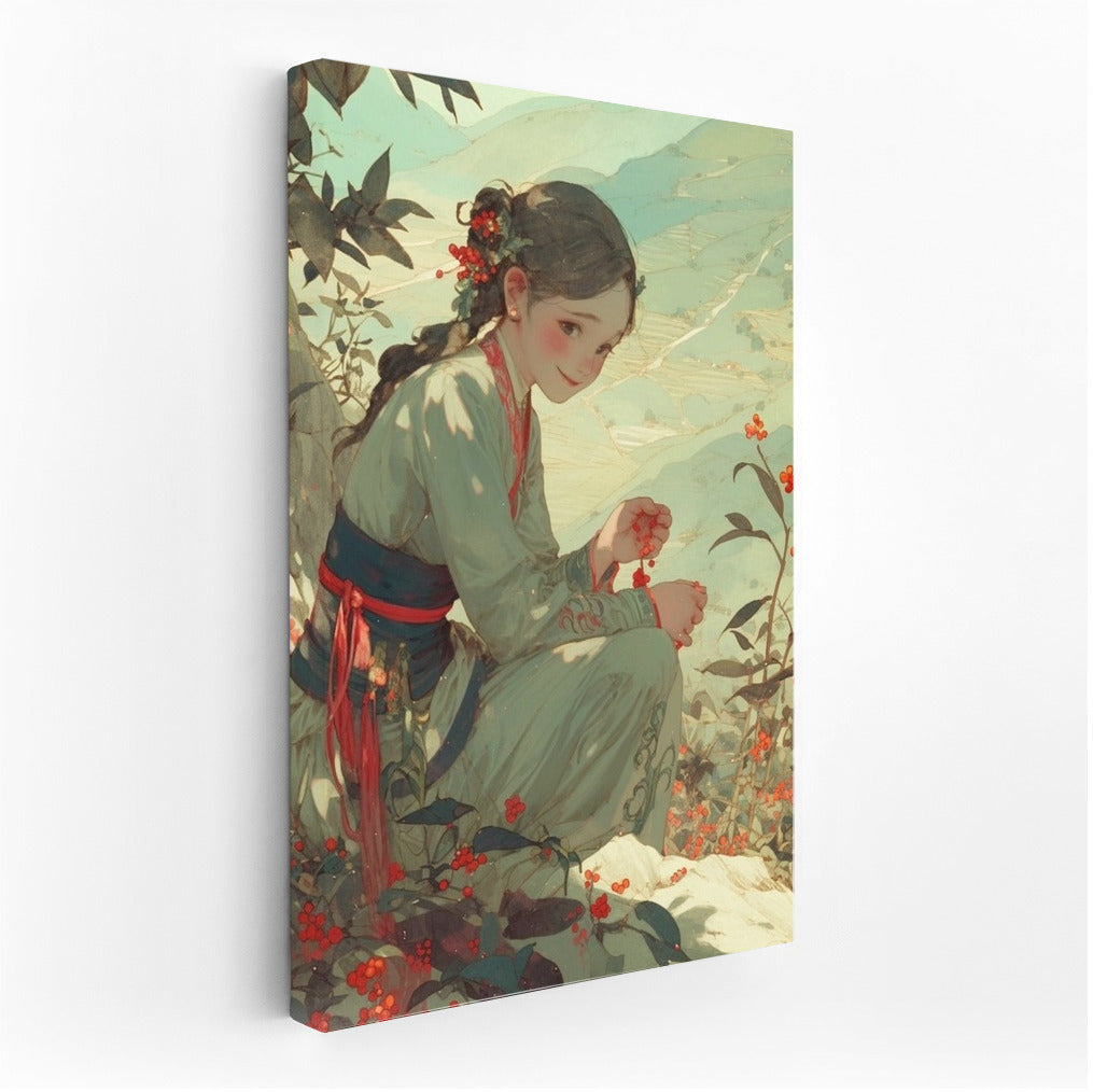 Berry Charm: Harmony in Greenery