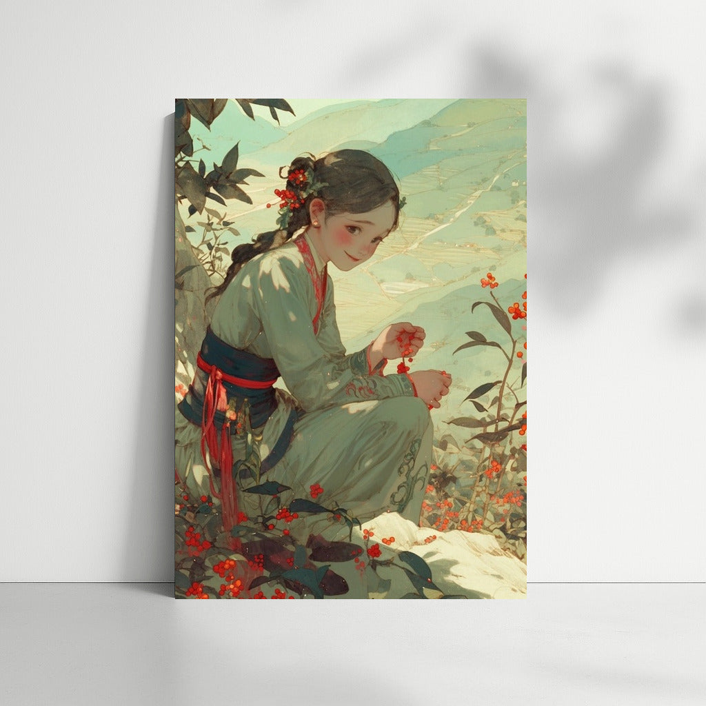 Berry Charm: Harmony in Greenery