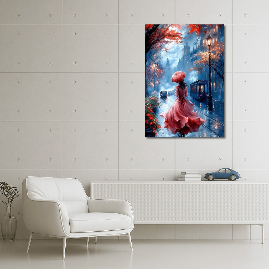 Dance of the Shadow Under the Autumn Umbrella