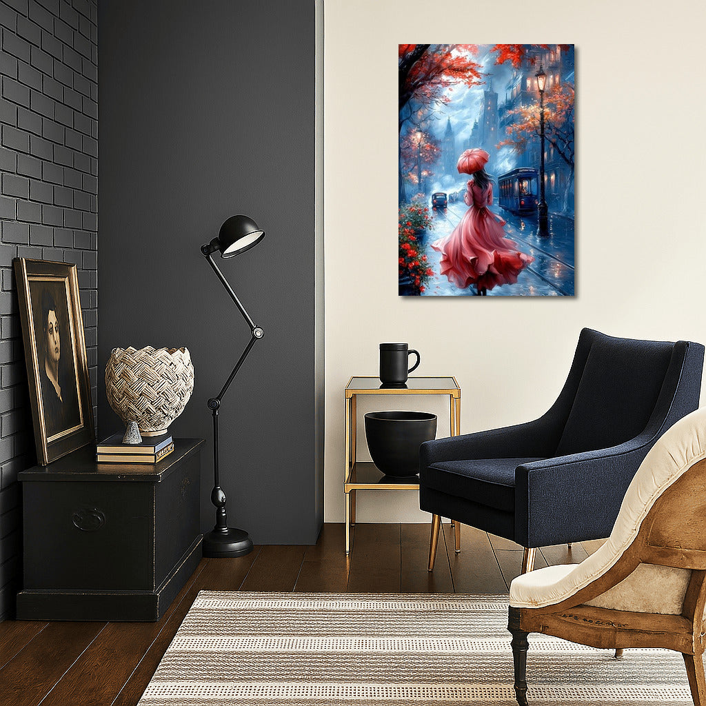 Dance of the Shadow Under the Autumn Umbrella