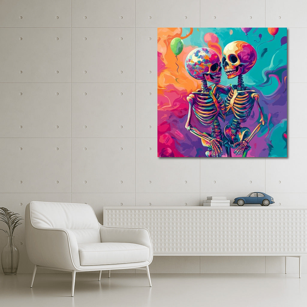 Dance of the Bones in the Rainbow Cloud