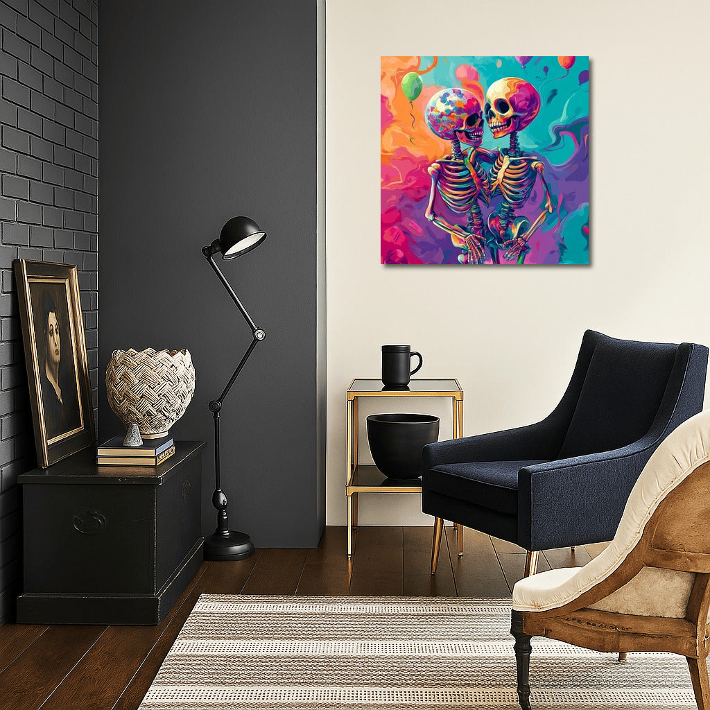 Dance of the Bones in the Rainbow Cloud