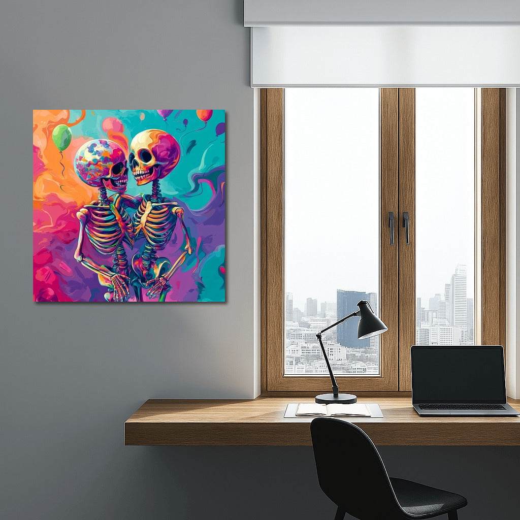 Dance of the Bones in the Rainbow Cloud