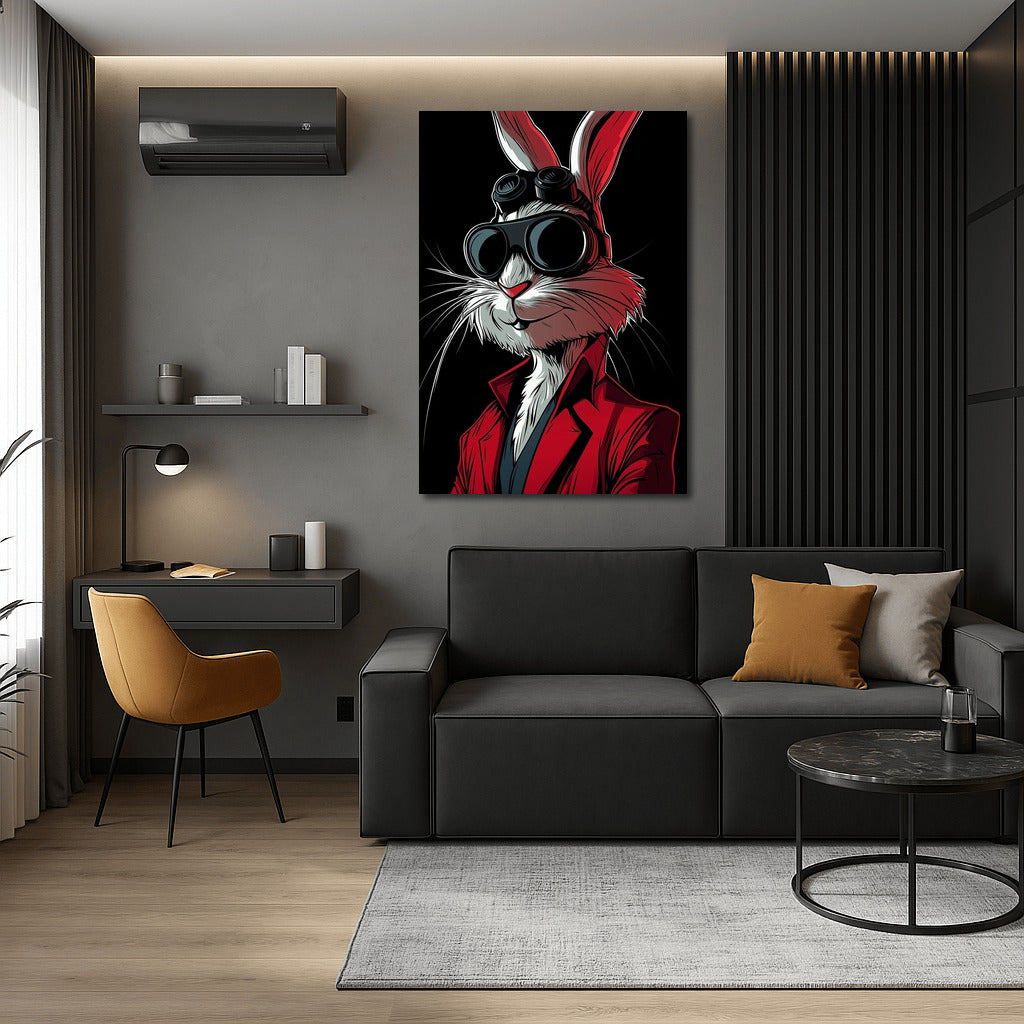 Elegant Gentleman in Scarlet