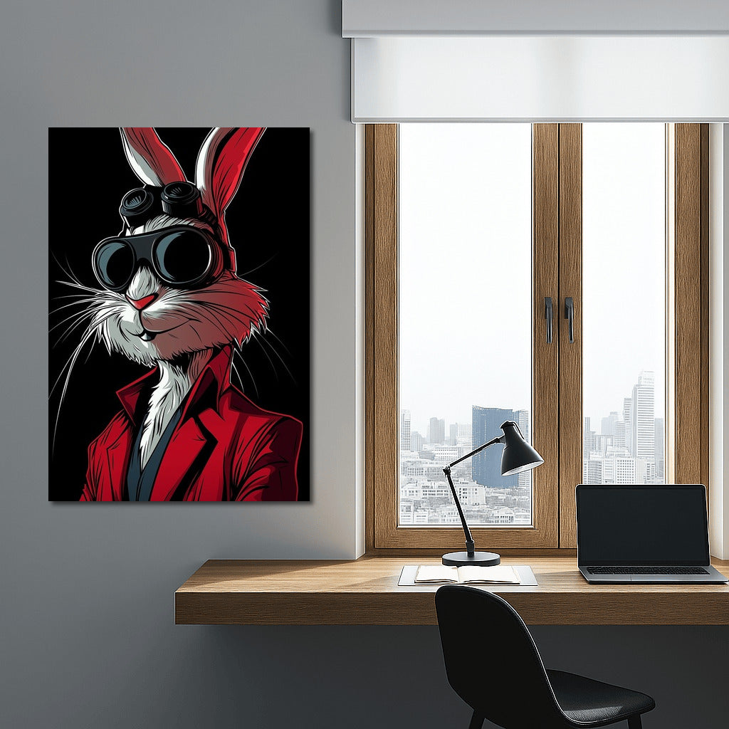 Elegant Gentleman in Scarlet