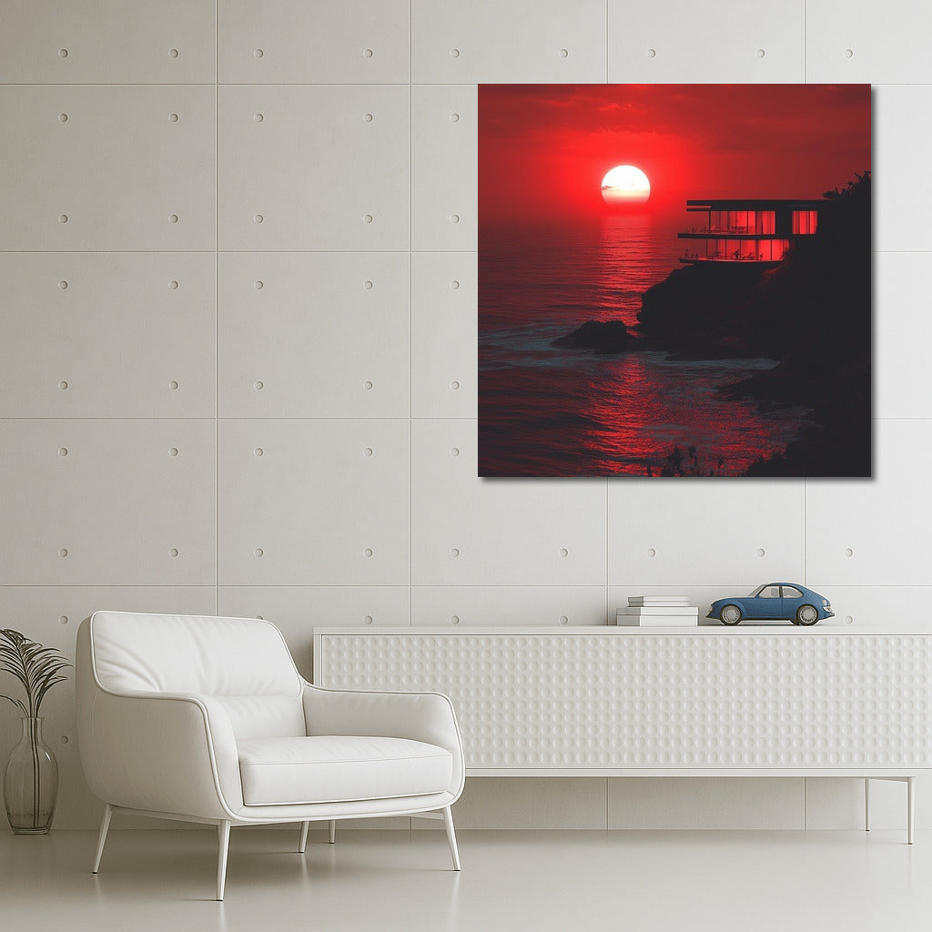 Rock in the Sunset's Embrace