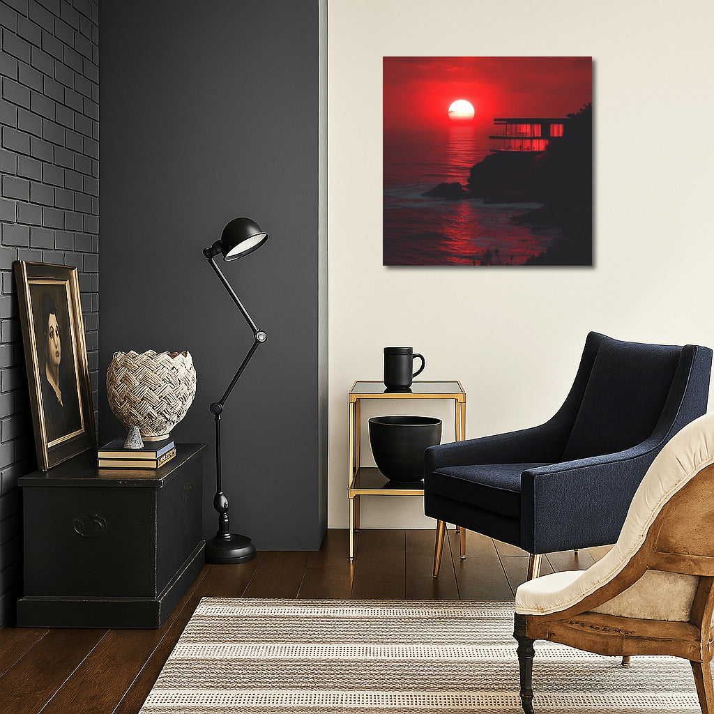 Rock in the Sunset's Embrace