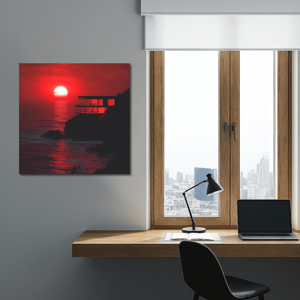 Rock in the Sunset's Embrace