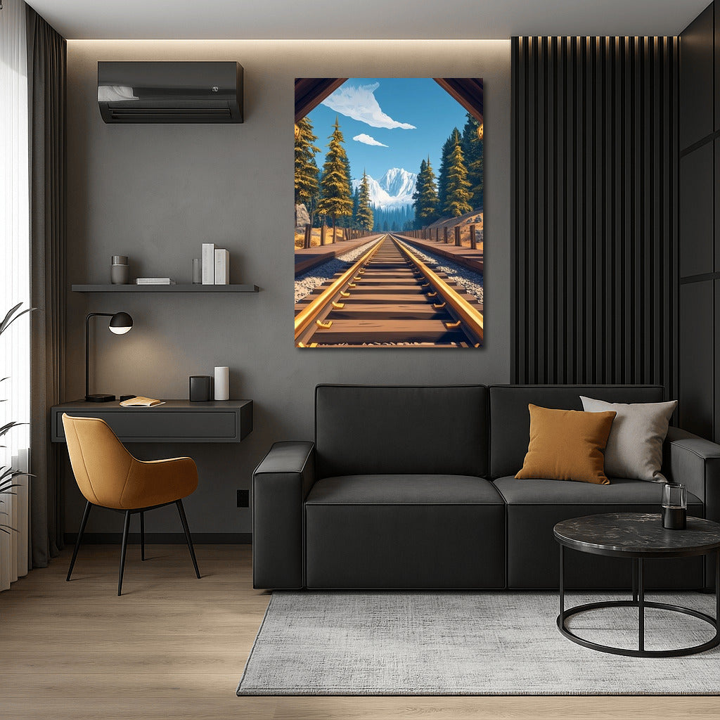 Steel Rails to the Mountain Peaks