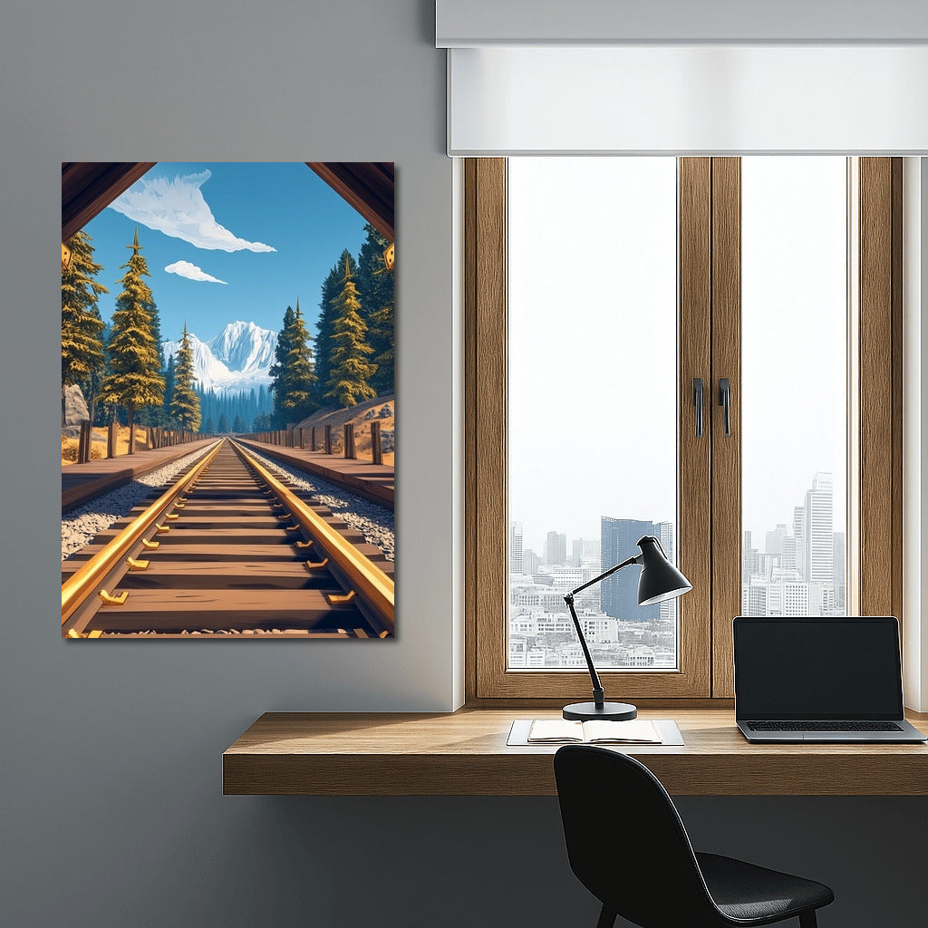 Steel Rails to the Mountain Peaks