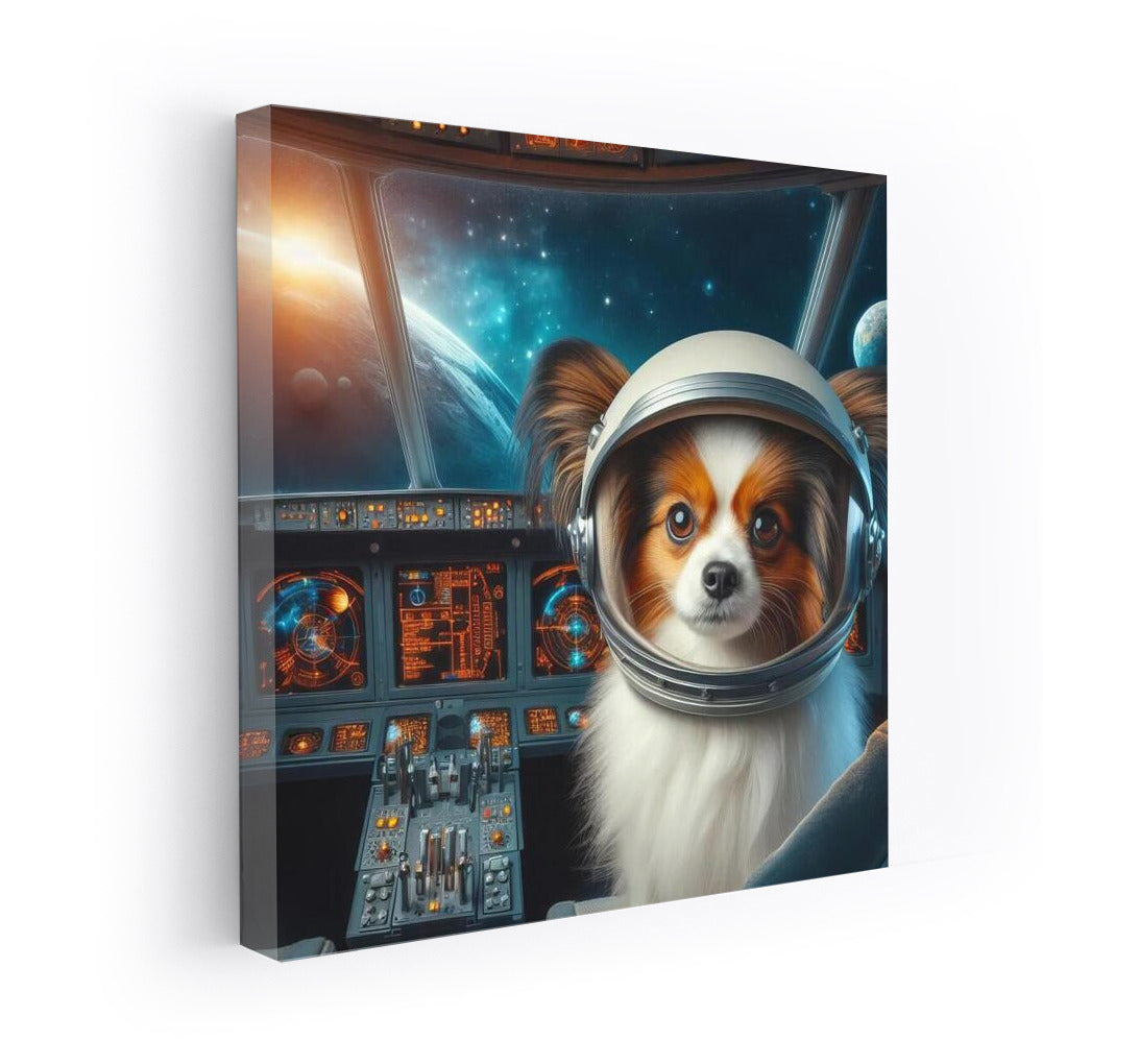 Papillon's Space Adventure: Fluffy Astronaut in the Galaxy