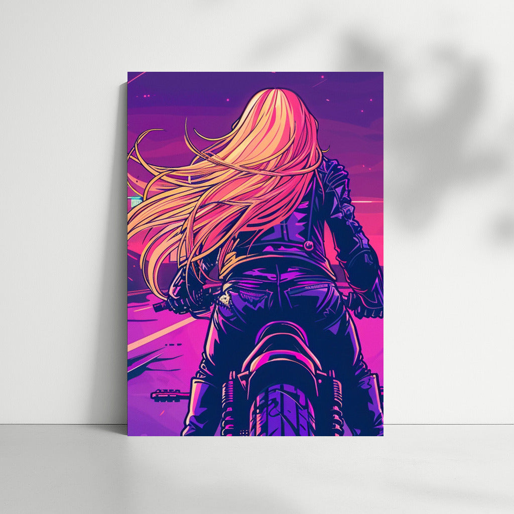 Neon Amazon: Anime Motorcycle Maiden in the World of Speed