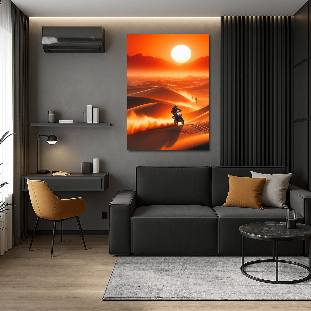 Desert Sunset: Helicopters in Dance