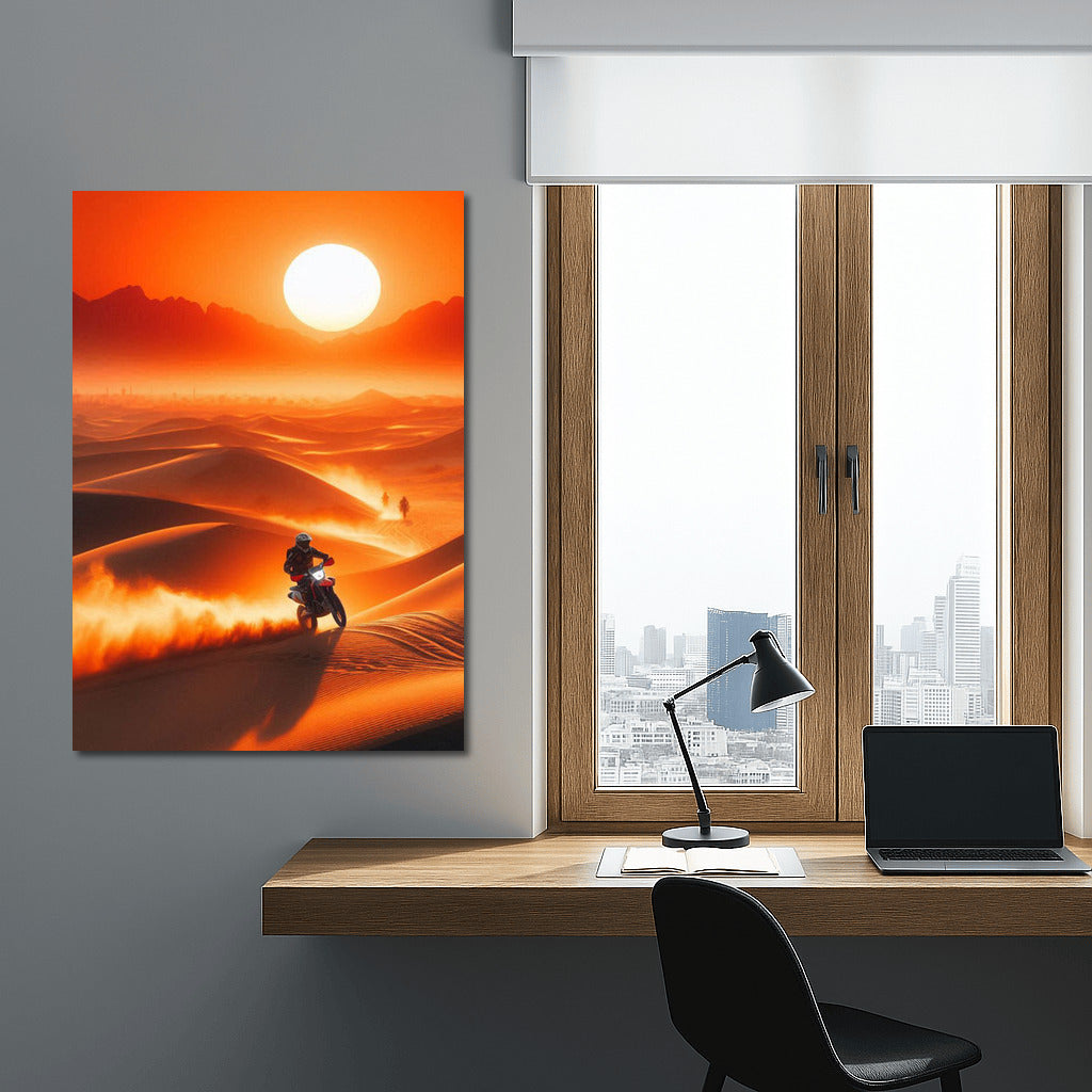 Desert Sunset: Helicopters in Dance