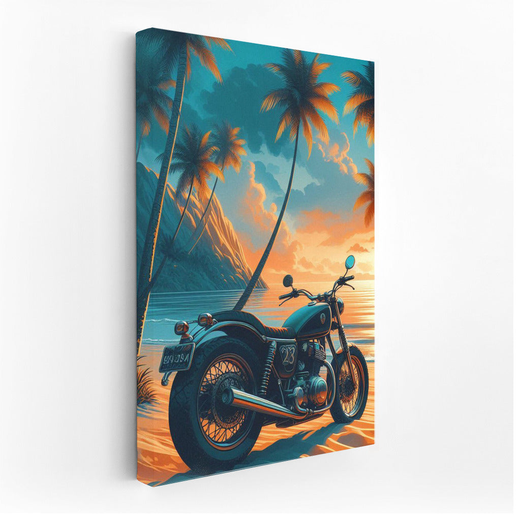Bikers on a Tropical Beach: Speed and Exotica