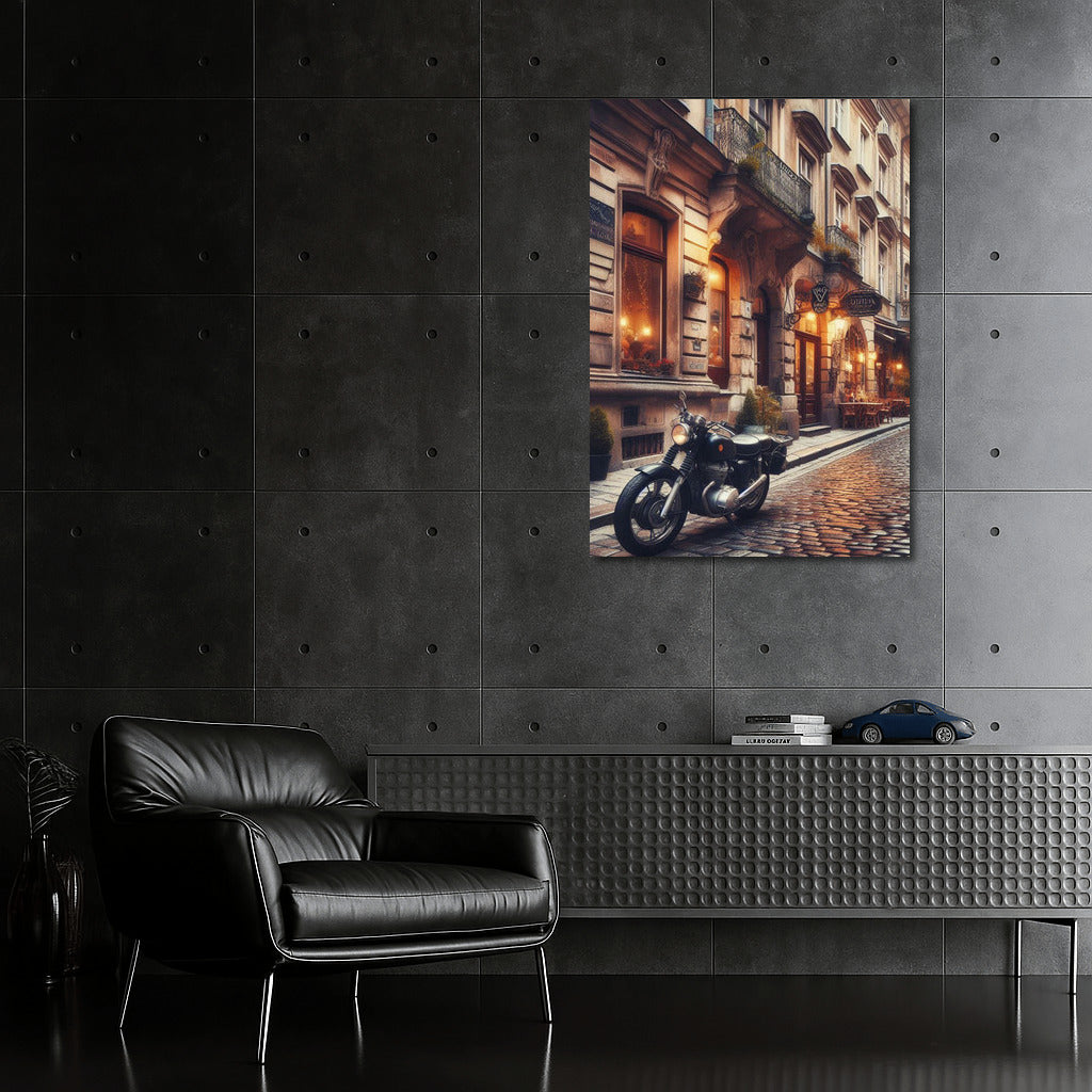 Stylish Chopper on the Streets of Old Europe