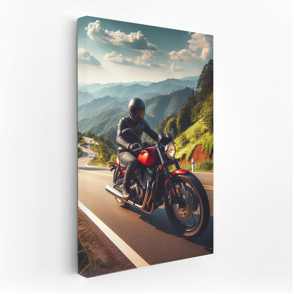 Freedom on the Mountain Highway: Cruiser in Motion