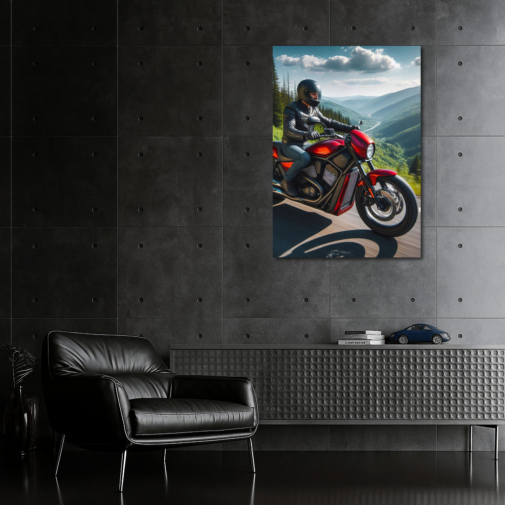 Freedom on Wheels: Motorcycle in the Mountains