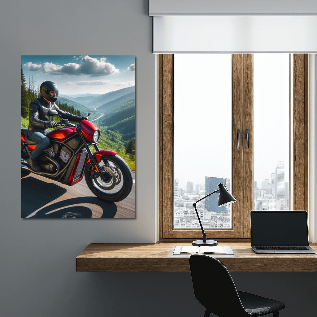 Freedom on Wheels: Motorcycle in the Mountains