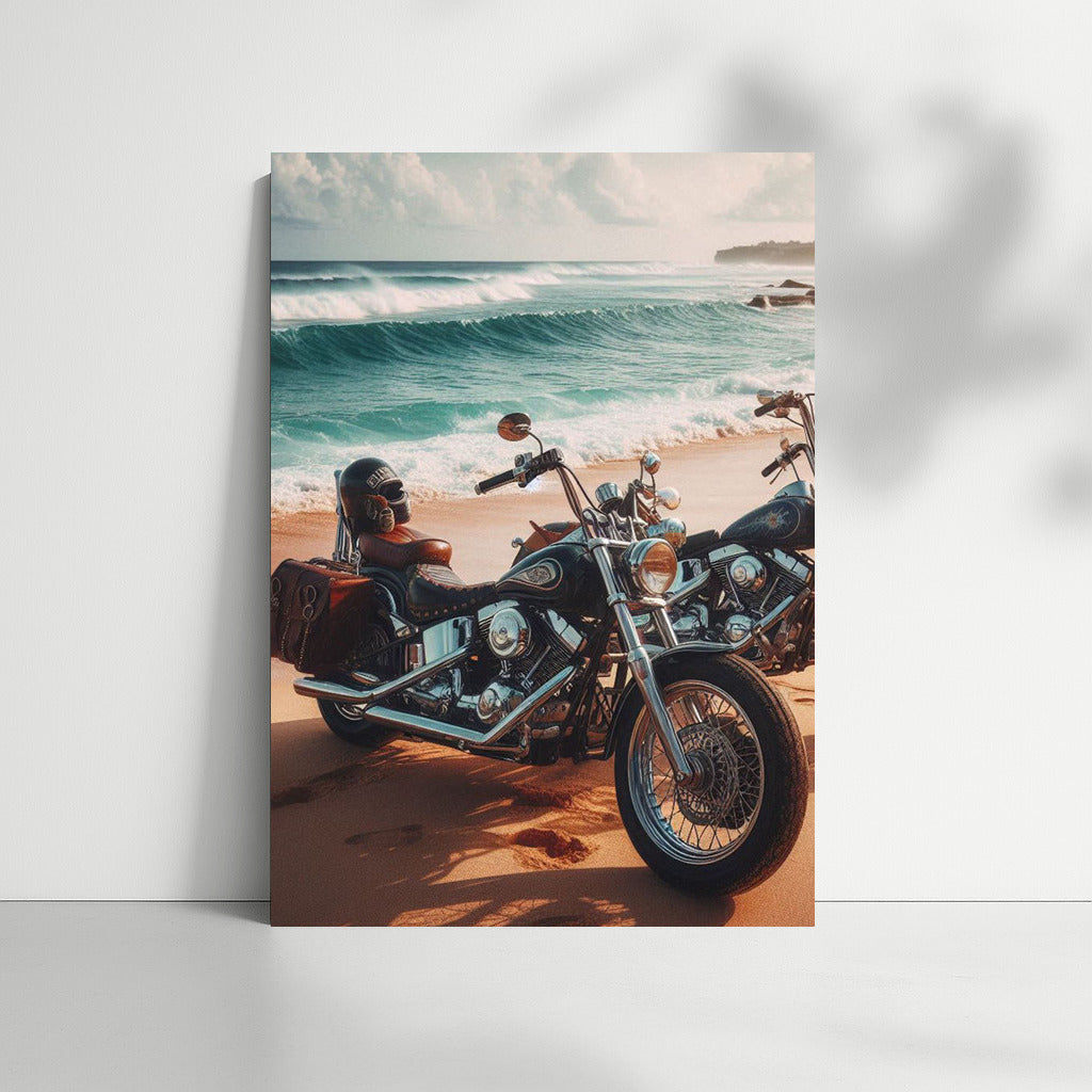 Sandy Beach Cruisers: Ocean Waves and Freedom