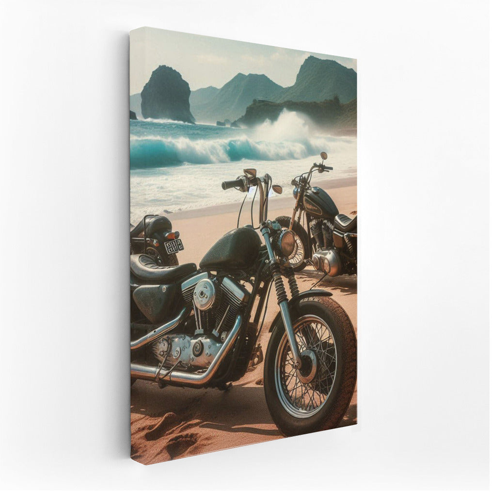 Cruisers on the Sandy Shore: Ocean Waves and the Spirit of Freedom