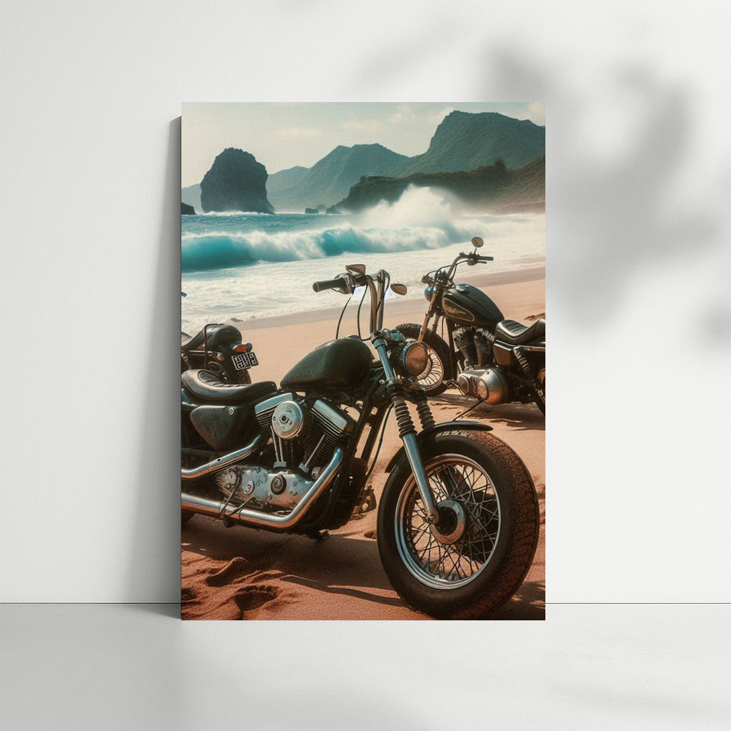 Cruisers on the Sandy Shore: Ocean Waves and the Spirit of Freedom