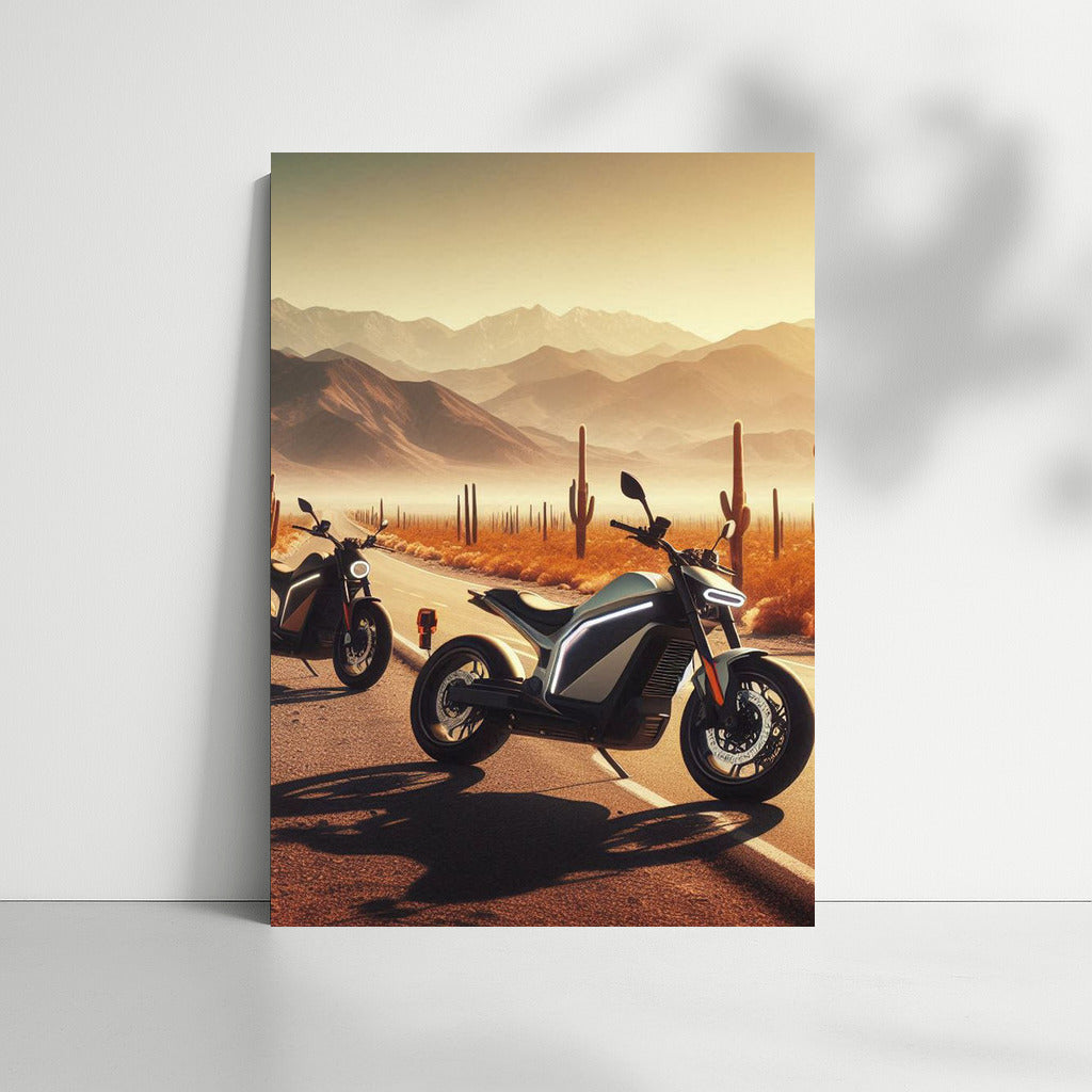 Electric Motorcycles: Desert Wind and Cacti