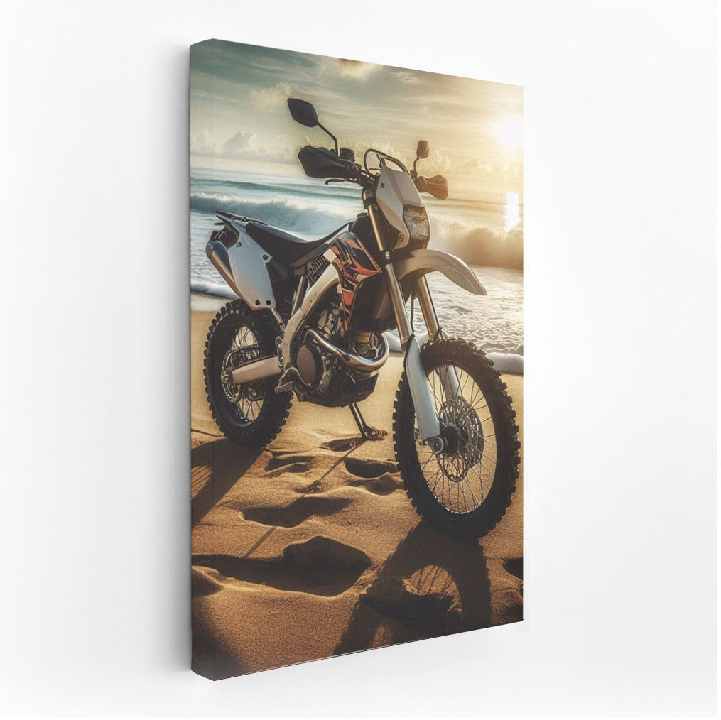 Freedom on Enduro: Beach and Ocean Waves