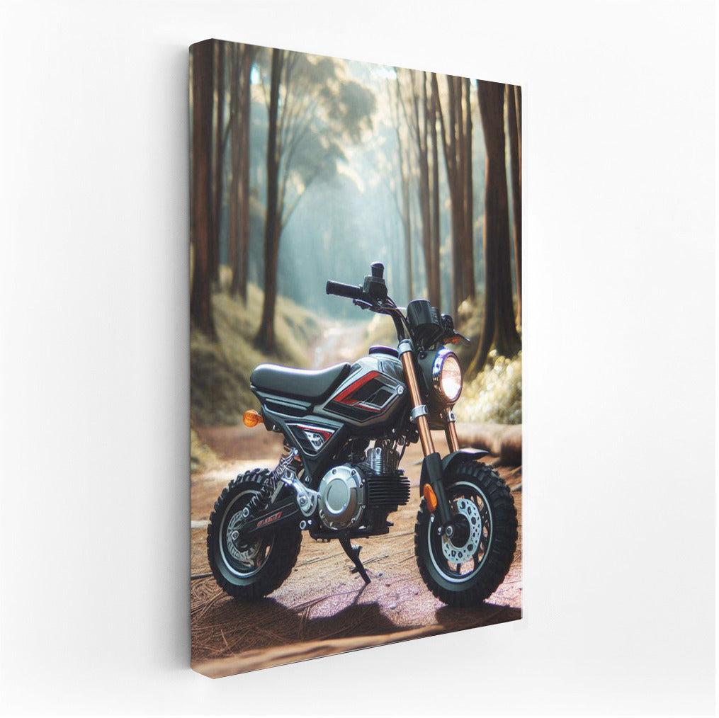 Minibike on the Forest Trail: Freedom and Speed