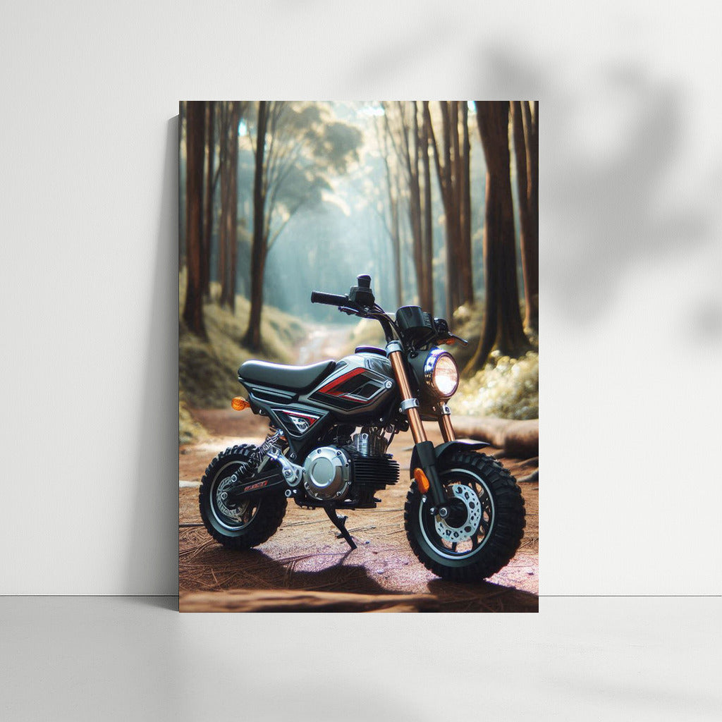 Minibike on the Forest Trail: Freedom and Speed