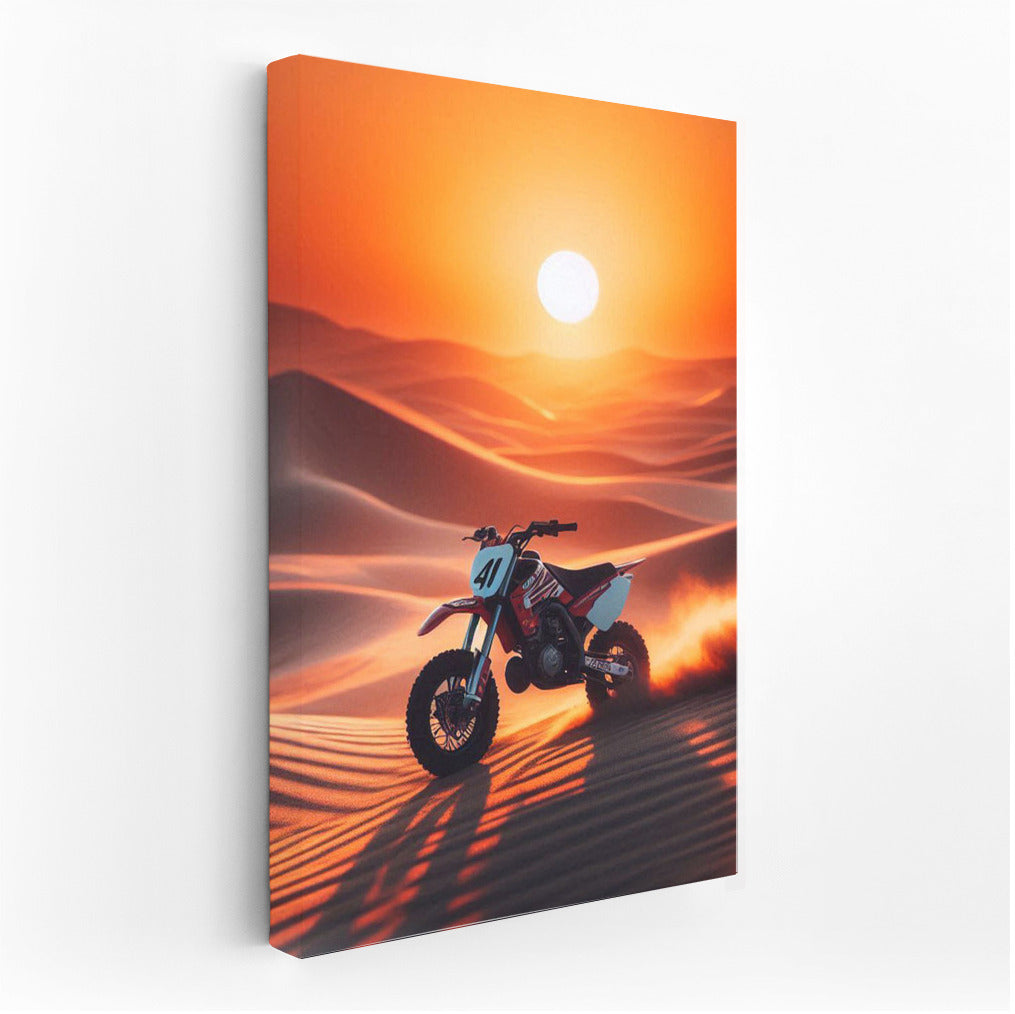 Sunset Odyssey: Minibike in the Desert