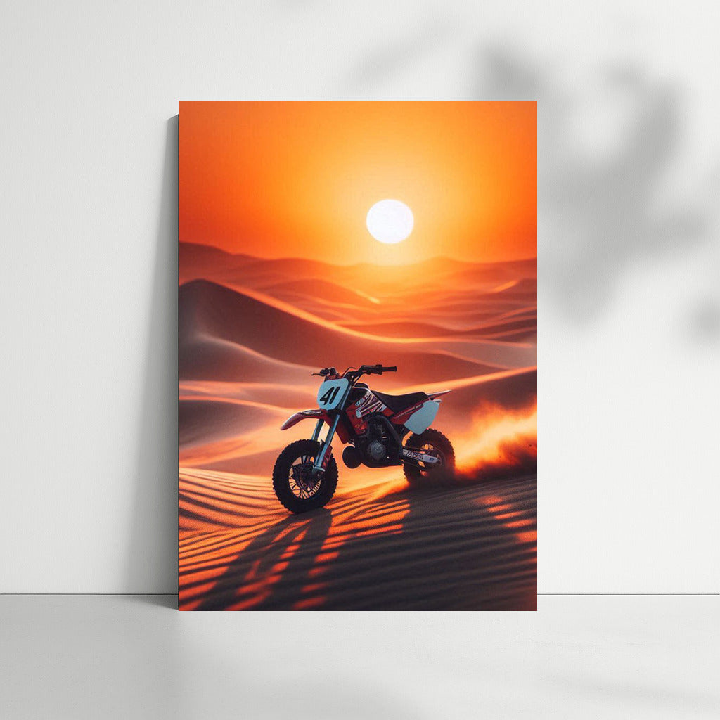 Sunset Odyssey: Minibike in the Desert