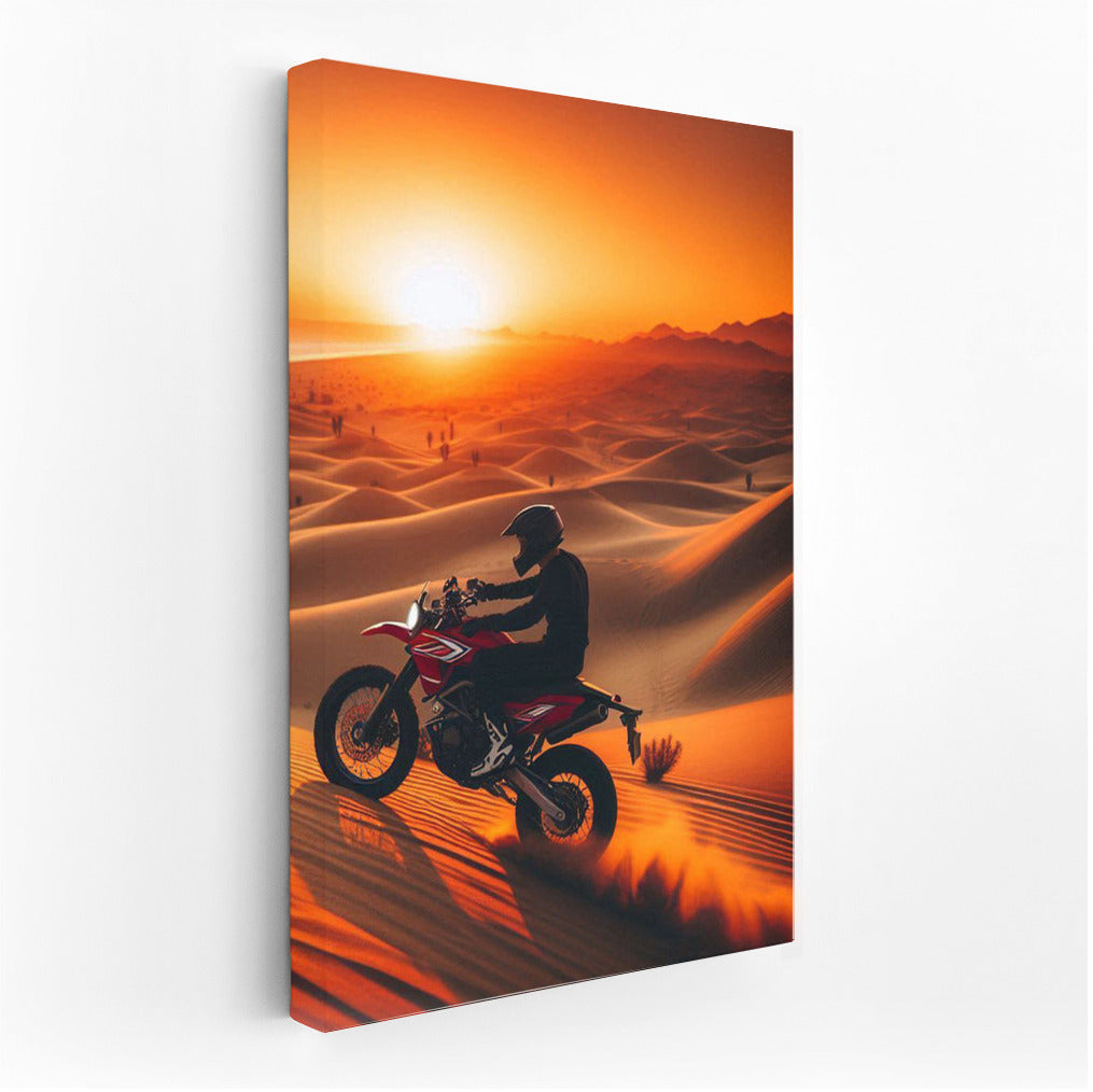 Sunset Raid: Minibike in Sand Dunes