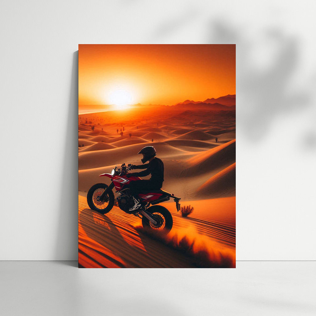 Sunset Raid: Minibike in Sand Dunes