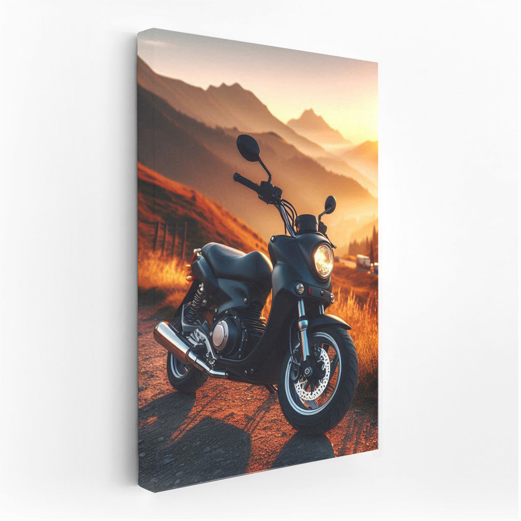 Minibike on Sunset Mountain Road: Freedom and Adventure