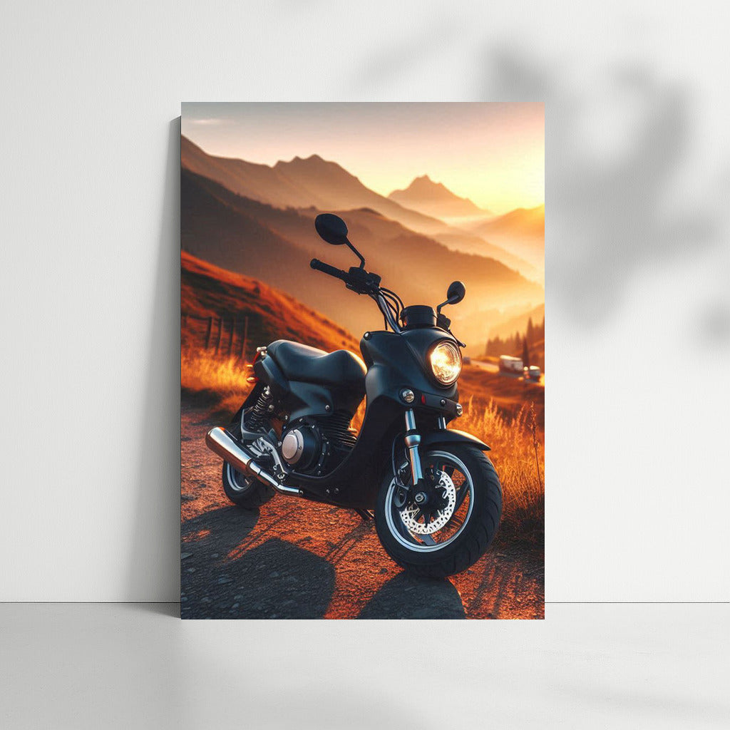 Minibike on Sunset Mountain Road: Freedom and Adventure