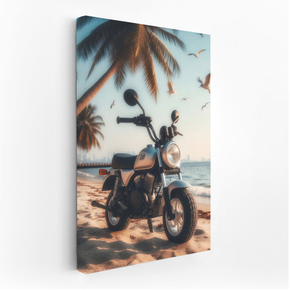 Freedom on Wheels: Minibike on the Beach