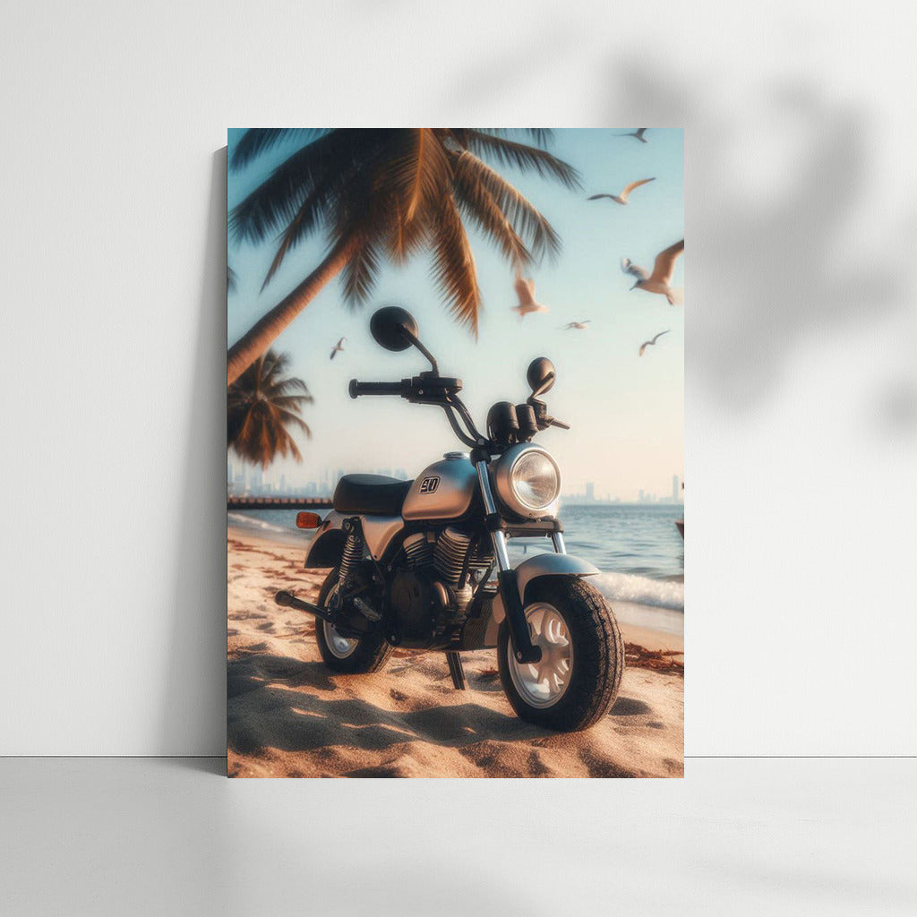 Freedom on Wheels: Minibike on the Beach