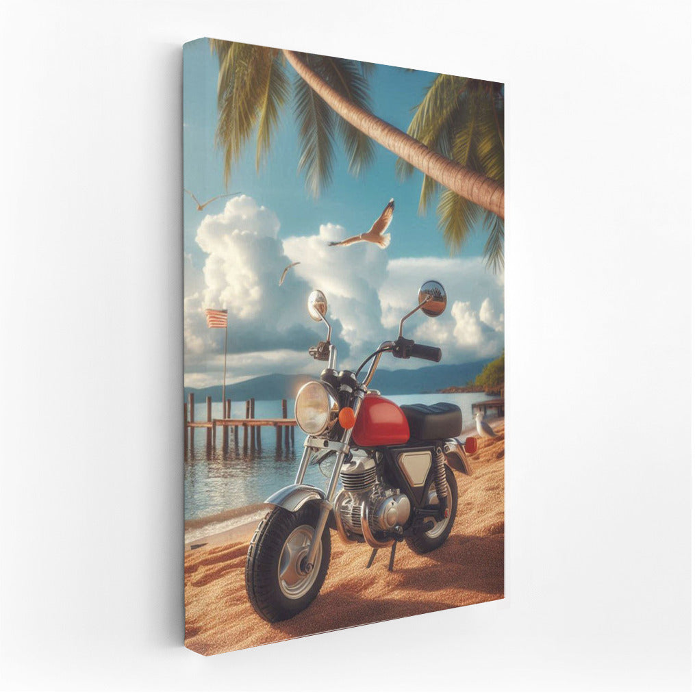 Sunny Minibike on the Beach: Summer Freedom