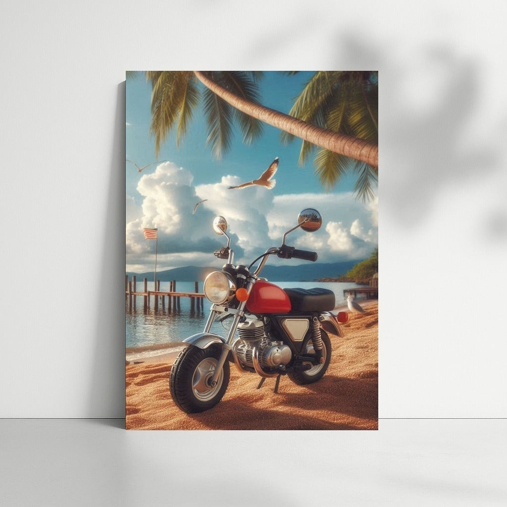 Sunny Minibike on the Beach: Summer Freedom