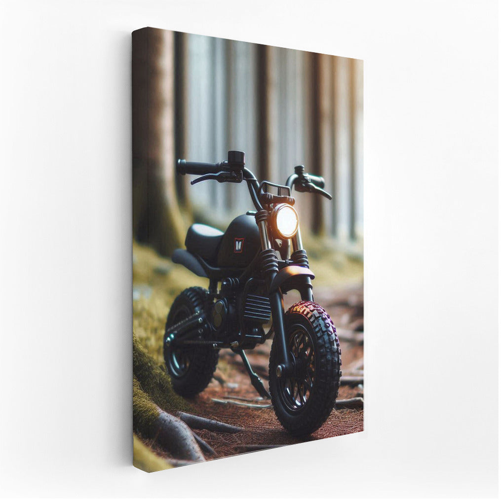 Minibike in the Mysterious Forest: A Scenery for Adventure Lovers