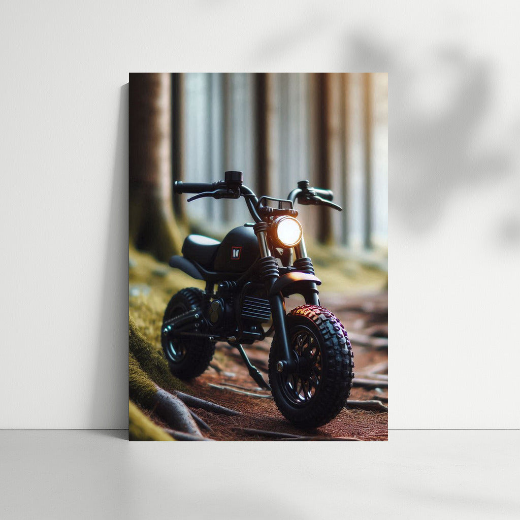 Minibike in the Mysterious Forest: A Scenery for Adventure Lovers