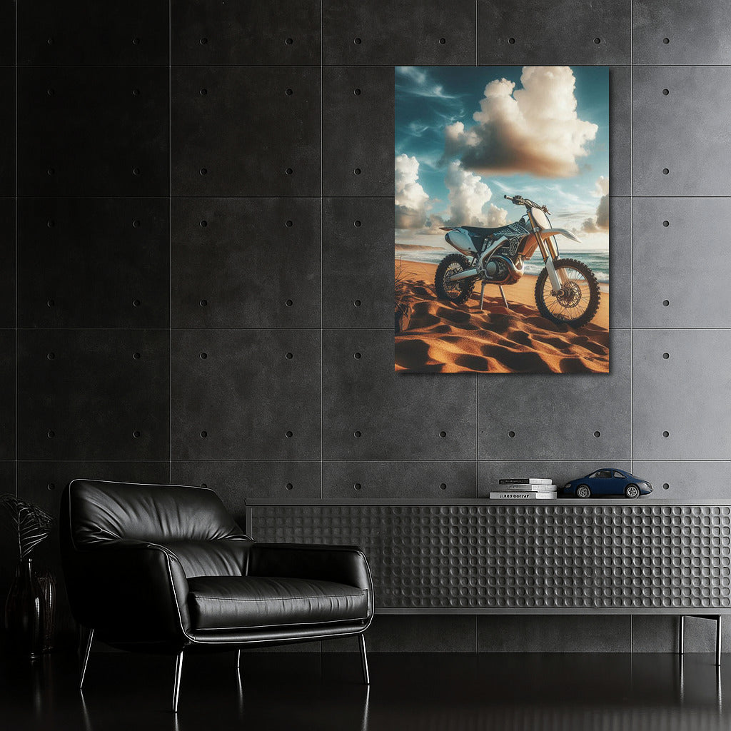 Motocross on the Sandy Beach: Freedom and the Ocean Waves