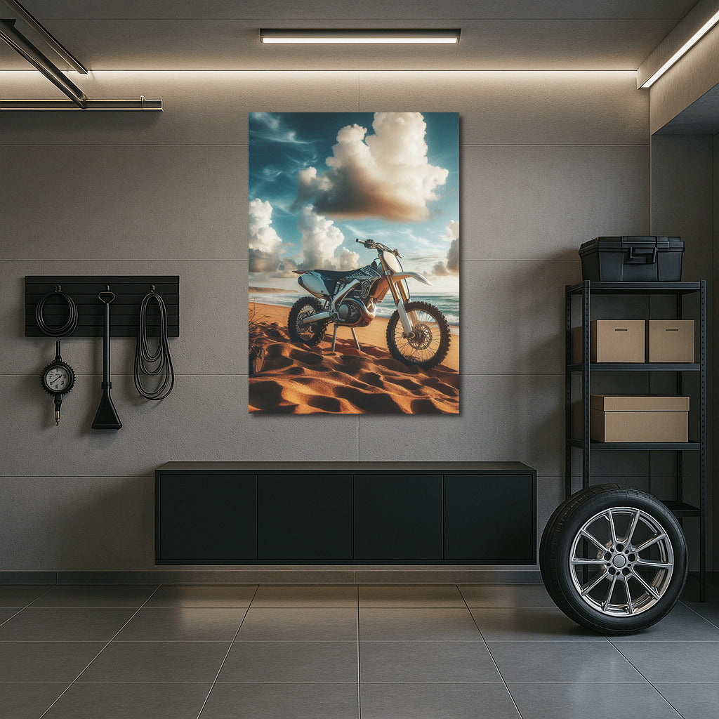 Motocross on the Sandy Beach: Freedom and the Ocean Waves